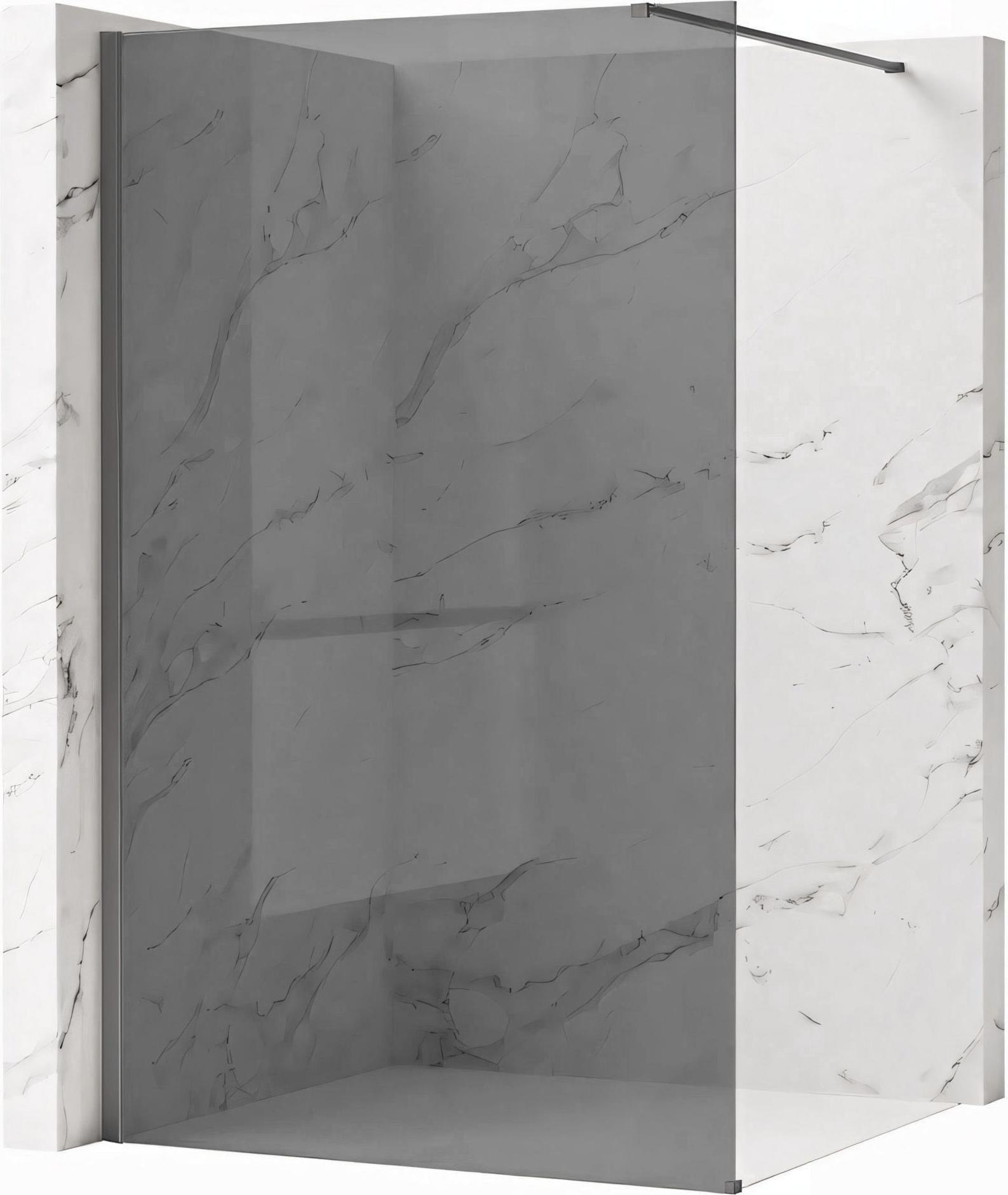 Duschwand Rea Flexi Grey 130 Titanium