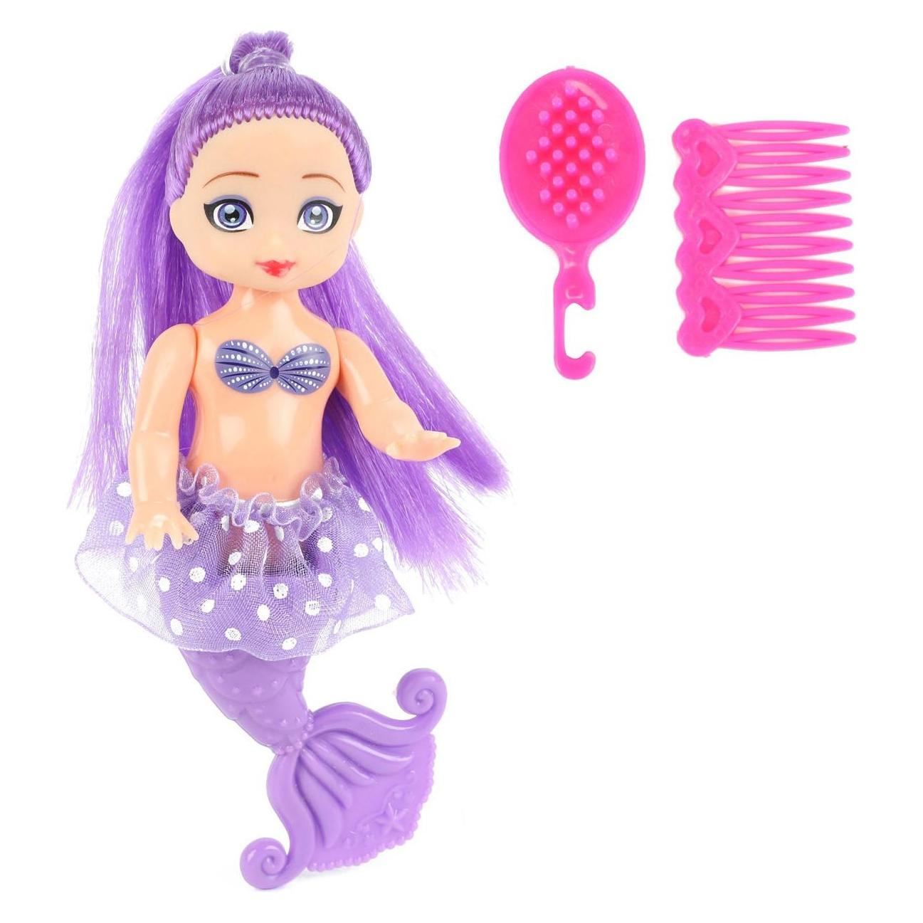 Toi-Toys Mermaids Meerjungfrauenpuppe mit Kämmen, 12cm (05212Z)