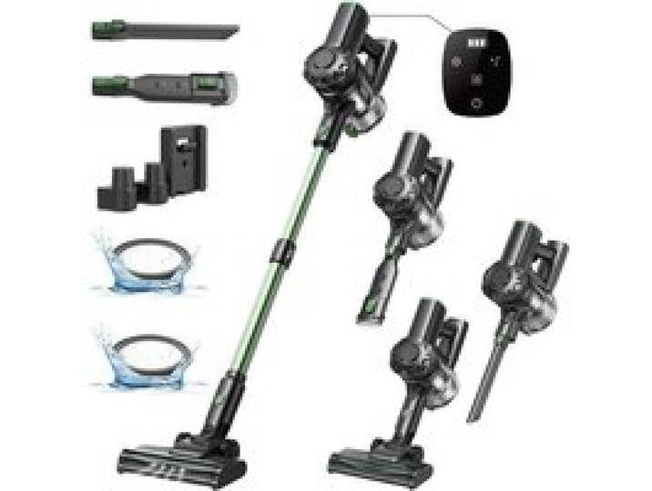 Aspirateur Balai Sans Fil V9Pro 500W - 45Kpa - 60 Mins Aspirateur Sans Fil Puissant Avec Écran Led Moteur Sans Balais Hypermotor