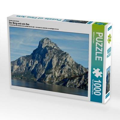 CALVENDO Puzzle Der Berg und sein See | 1000 Teile Lege-Größe 64x48cm Foto-Puzzle für glückliche Stunden