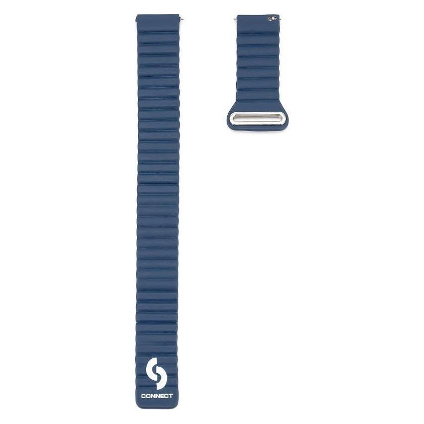 Connect 22mm Flat head Leather - Silicone Loop Magnetic Strap (130mm M/L) (Leder, Silikon) (CONUNI22FHSM)
