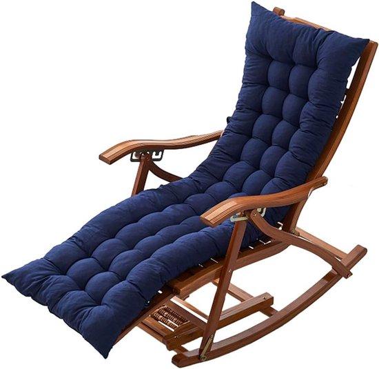 Faltstuhl mit ausziehbarer Fußstütze - Blau