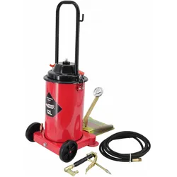AW Tools, Kartuschenpistole + Fettpresse, Aw Foot Tracker Auf Einem 12l-Behälter (Fettpresse)