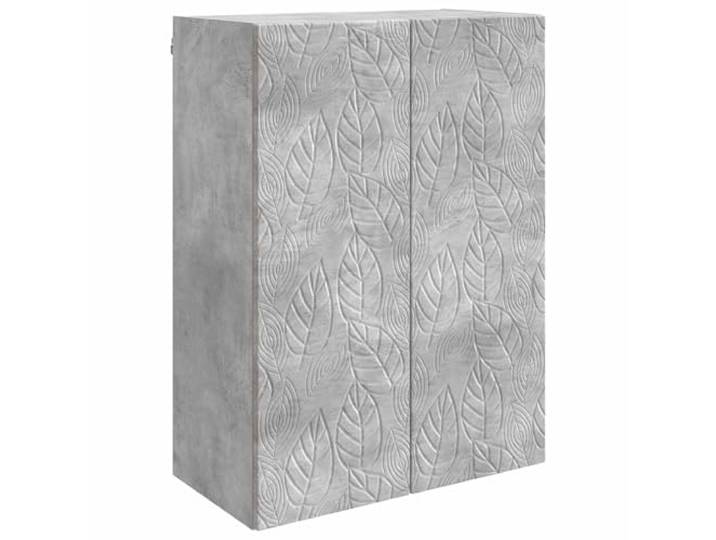 Makastle Wandschrank 66 x 34,5 x 90 cm Betongrau Holzwerkstoff Wandmontage mit 2 Türen