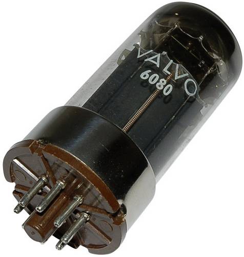 BTB Vertrieb 6080 = 6A S 7W Elektronenröhre Doppeltriode 100V 100mA Polzahl: 8 Sockel: Oktal Inhalt 1St.