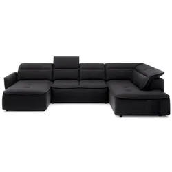 Wohnlandschaft Murillo Stoff Black