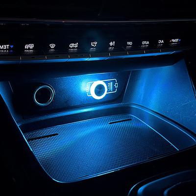 Youfap Market Mini USB LED Car Ambient Light, Decorative Auto Interior Lamp, Plug and Play USB Atmosphere Light For Cars & Computers white