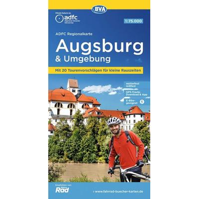 BVA ADFC Regionalkarte Augsburg und Umgebung 1:75.000, Sonstige von , KOMPASS Freytag & Berndt, 978-3-96990-145-8