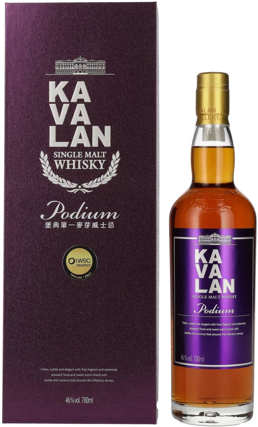 Kavalan Whisky Kavalan PODIUM Single Malt Whisky 46% Vol. 0,7l in Geschenkbox