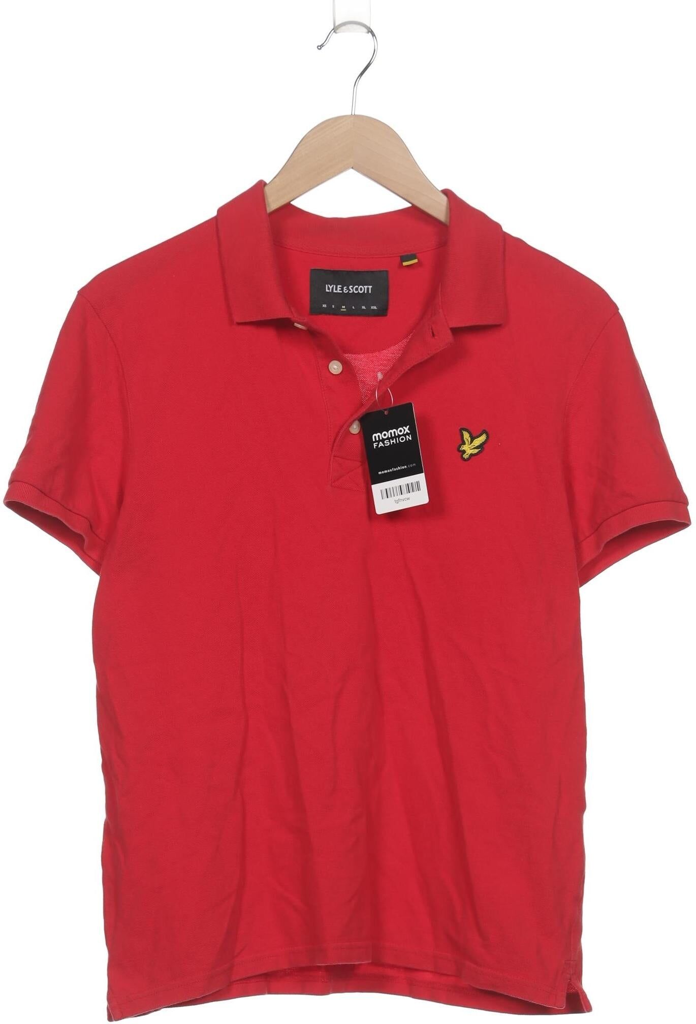 Lyle & Scott Herren Poloshirt, Rot, Gr. M, Baumwolle - Second Hand