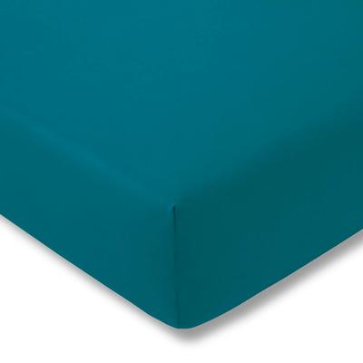 Spannbettlaken ESTELLA "Jersey-Stretch-Spannbetttuch", blau (cyan), B:200cm, Jersey-Elasthan, Obermaterial: 97% Baumwolle, 3% Elasthan, Bettlaken, Spannbettlaken, Der Maßanzug für die Matratze