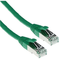 ACT Green 10 meter LSZH SFTP CAT6A patch cable snagless with RJ45 connectors (S/FTP, CAT6a, 10 m), Netzwerkkabel