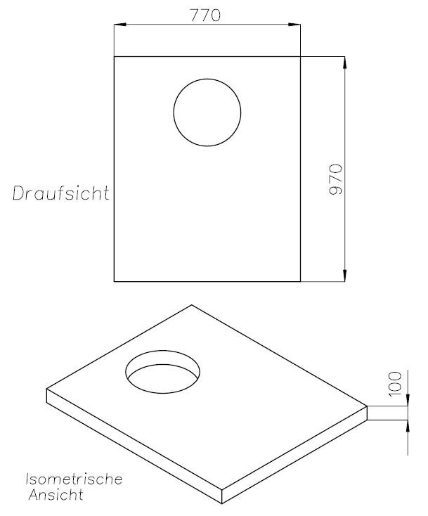 Neuesbad Wannenträger für RIHO Velvet Sole 100x80x3 SD 90109