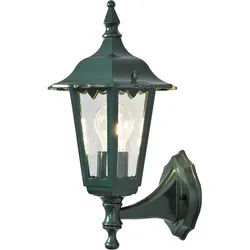 Konstsmide Wandleuchte Firenze, grün, klares Glas (7232-600)