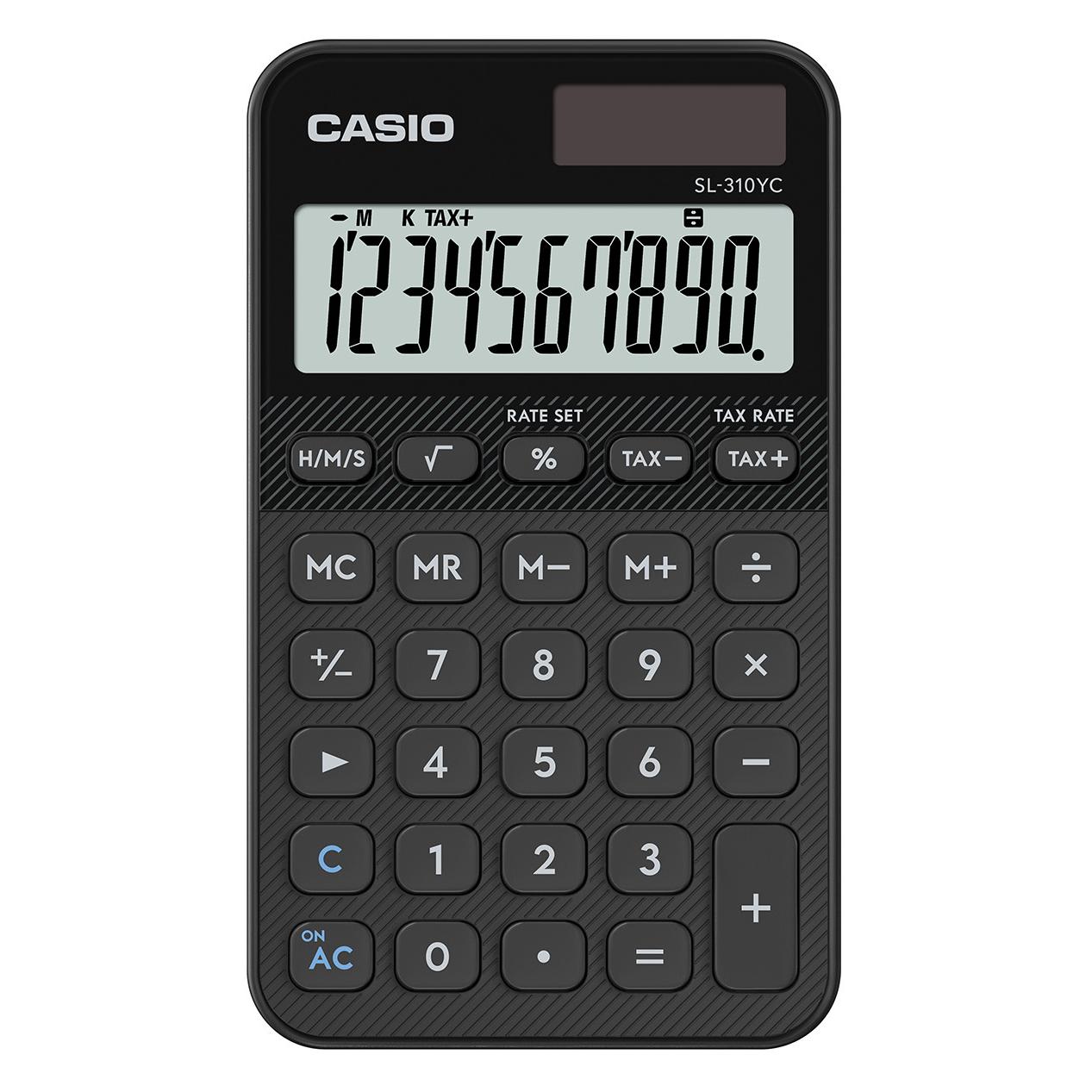 Casio SL-310YC-BK schwarz (Batteriebetrieb, Solarenergie) (SL-310YC-BK)