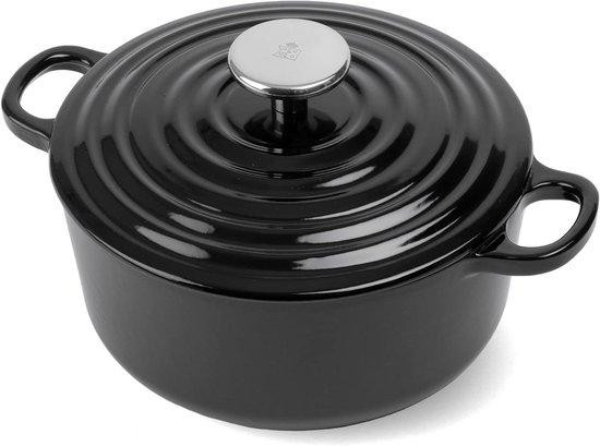 BK-Cookware Gietijzeren Braadpan Nederlandse Oven Zwart 24 cm 4,2 l