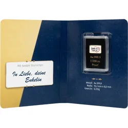 Bedruckter Goldbarren Schön, dass es Dich gibt
