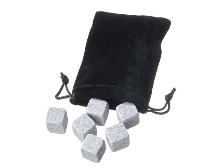 BUTLERS 12er Set Wiederverwendbare Eiswürfel 2x2x2 cm Granit - ON THE Rocks