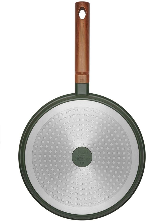 Bratpfanne RESTO KITCHENWARE "Sadr, Universalpfanne langlebig und spülmaschinenfest", grün, H:6cm L:47,7cm Ø:26cm, Pfannen, Bratpfanne, Innere Queenhome-Antihaftbeschichtung für mehr Widerstandsfähigkeit