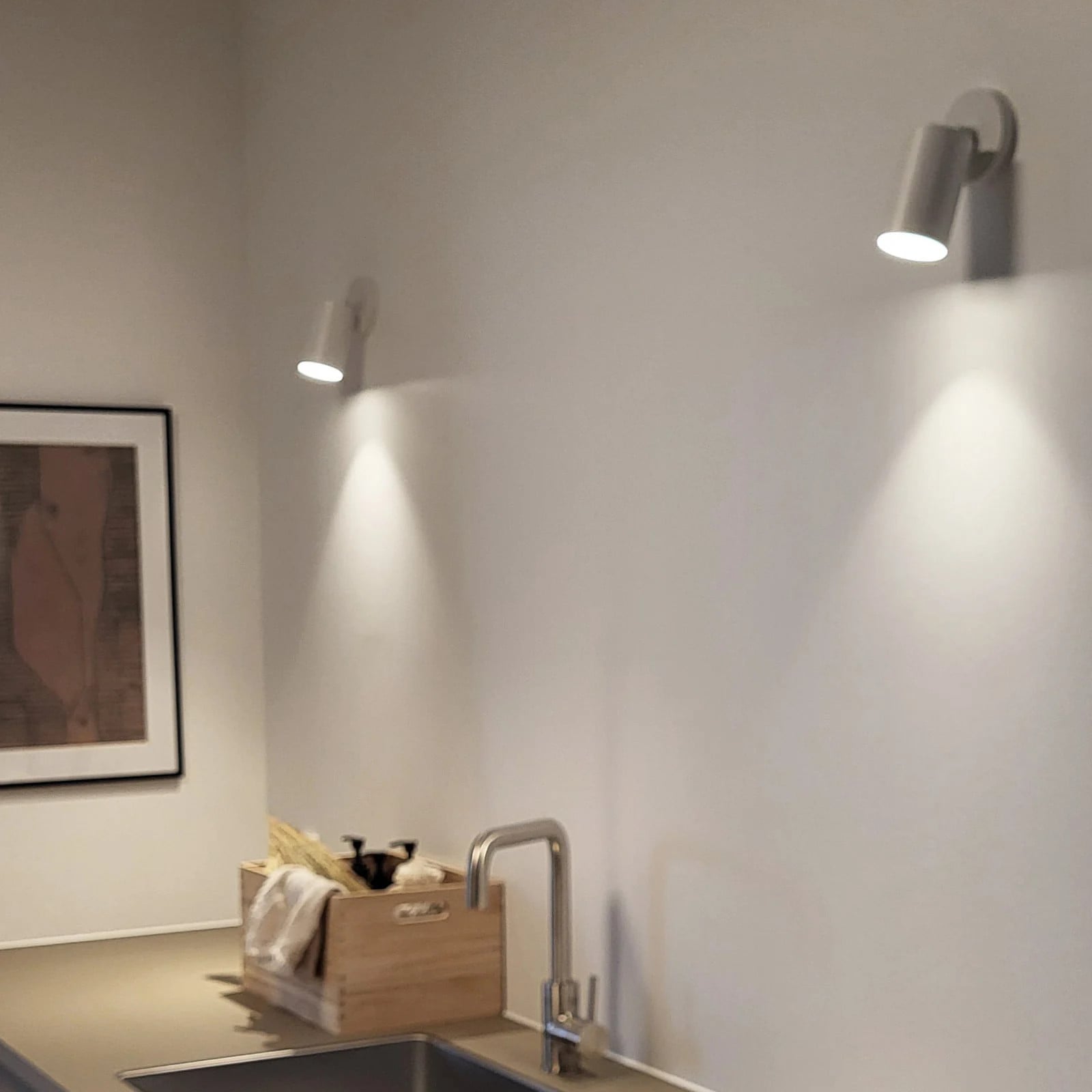 Antidark SpotOn Circle 1 plafond- en wandlamp - Wit - Aluminium