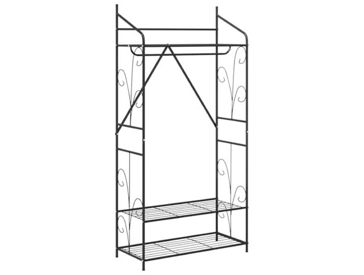 smnyxs Offener Schrank, einfarbig, 78 x 36 x 158 cm Robuster Metallrahmen, matte Oberfläche, offenes Design, Metallregale, industrieller Stil, platzsparend