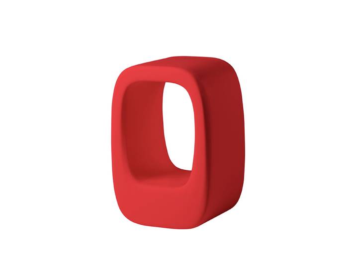 SLIDE tabouret LAZY BONES (Rouge - Polyéthylène)