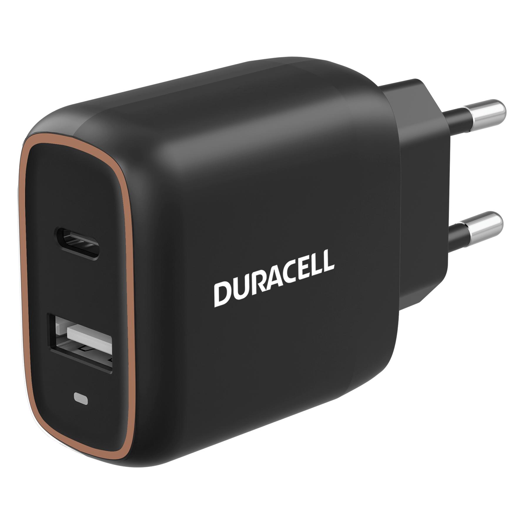 Duracell 20W 1C+1A USB Charger (20 W, 2 Ports) (DRACUSB19-EU)