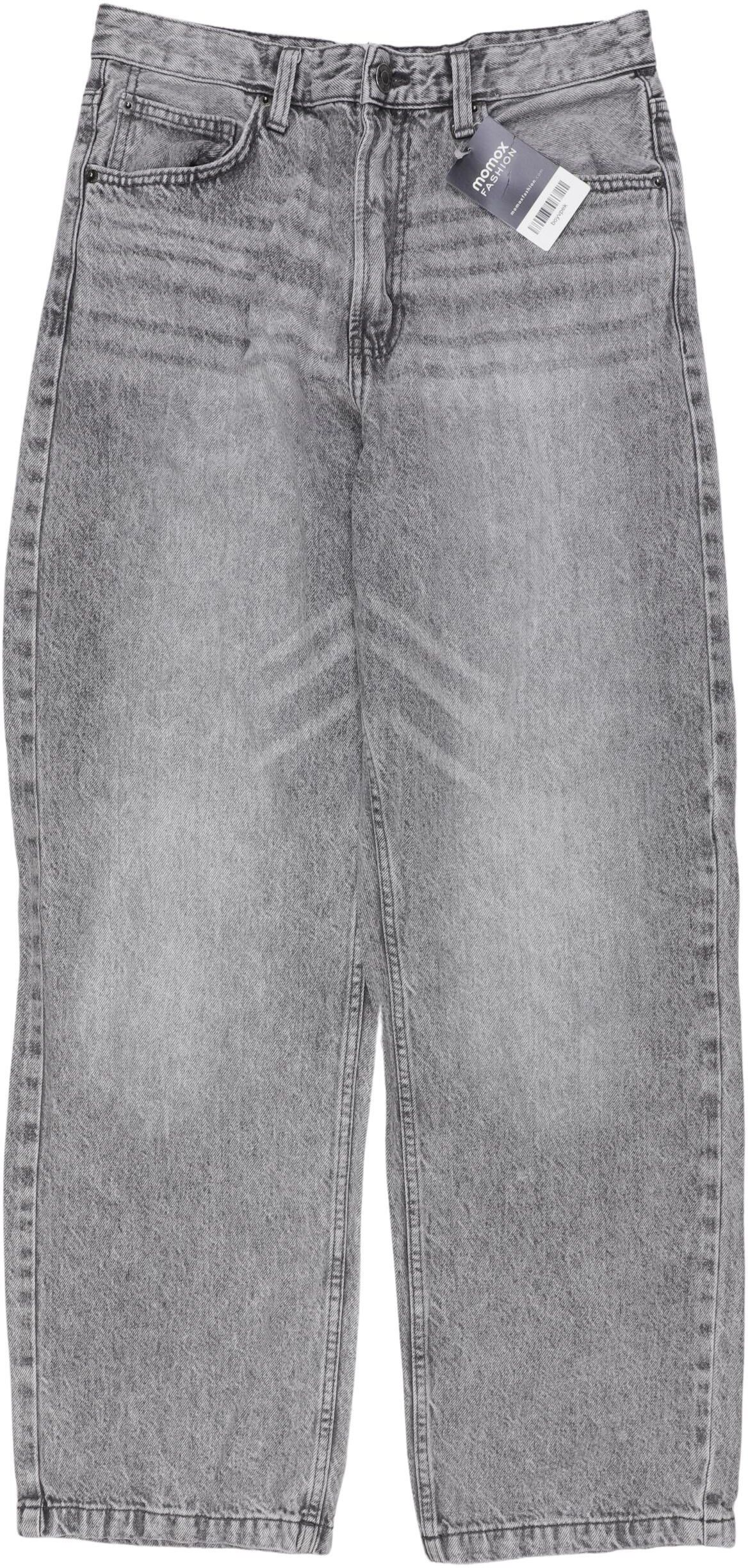 bershka Herren Jeans, Grau, Gr. W29, Baumwolle - Second Hand