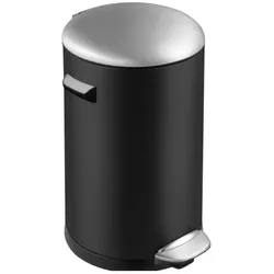 EKO Treteimer Belle 20 Liter schwarz, Abfalleimer, Schwarz