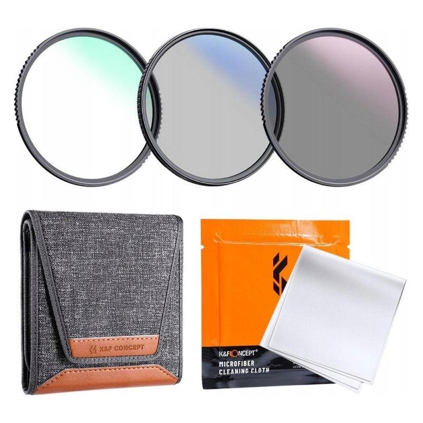 K&F Concept Zestaw Filtrów 4w1 Nano-k Uv Cpl Nd4 K&f 49mm / 49 Mm / Sku.1937 (49 mm, UV-Filter) (35590028)