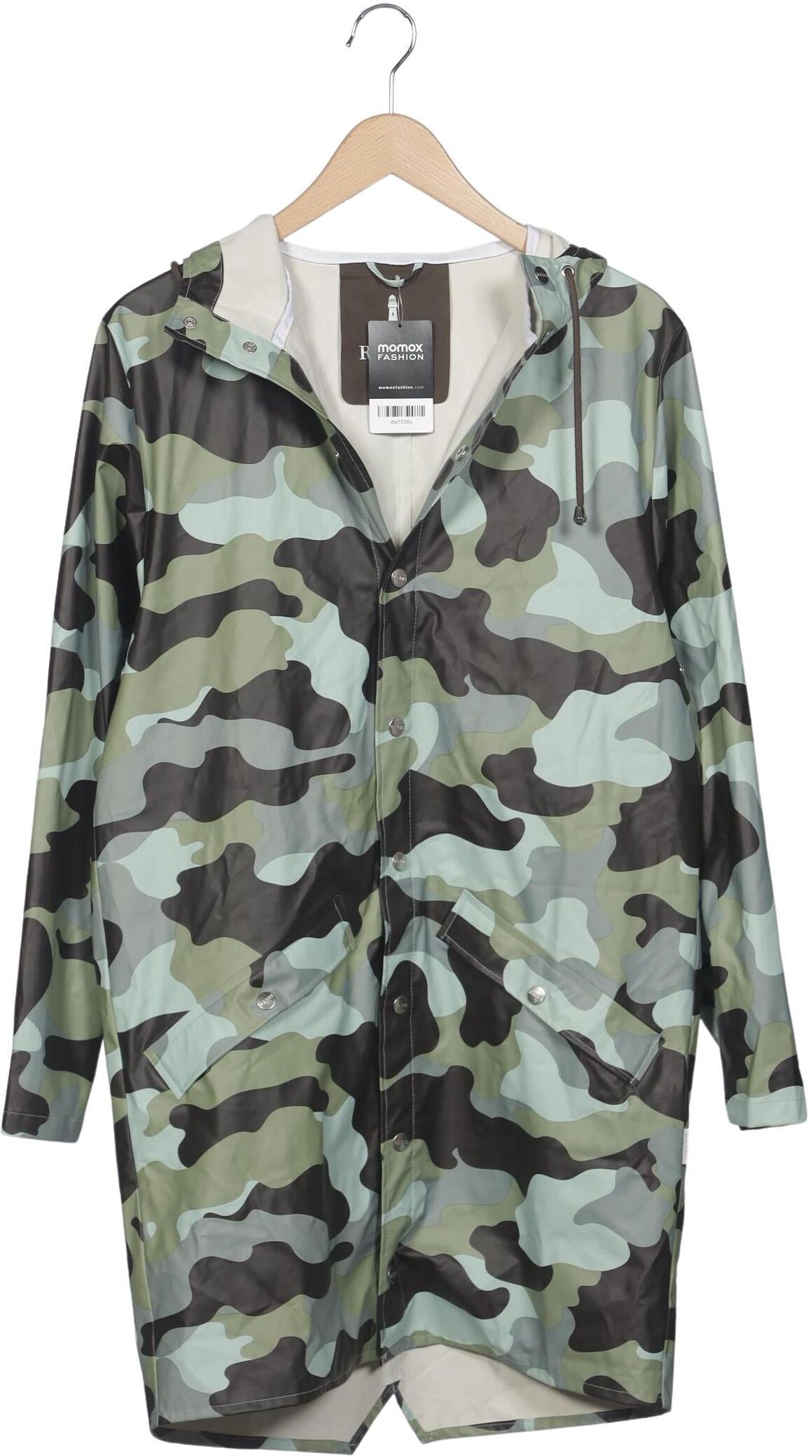 Rains Damen Mantel, Mehrfarbig, Gr. XS, Synthetik - Second Hand