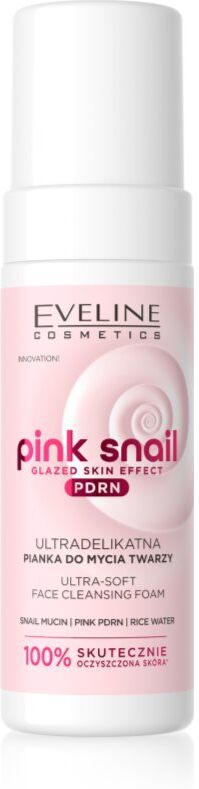 Eveline Cosmetics Pink Snail Glazed Skin Effect gentle cleansing foam for the face 150 ml