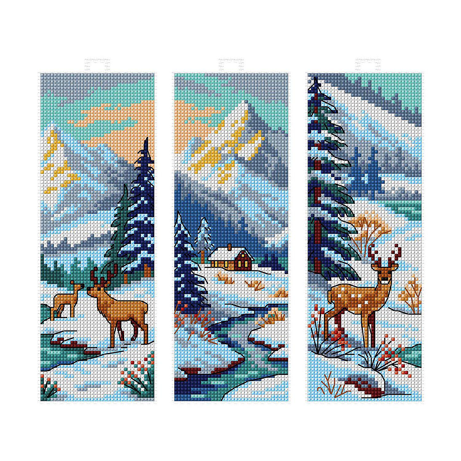 Lesezeichen "Winterwald", 3er-Set