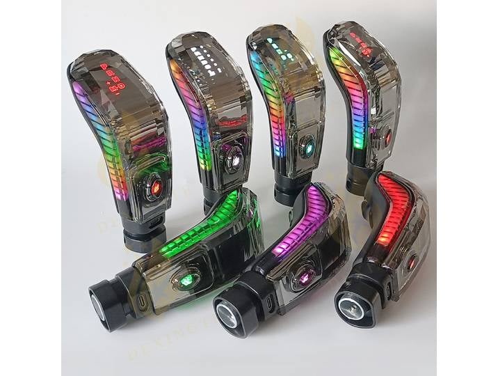 Poignée de levier de vitesses en cristal avec lampe LED, pour Hyundai, pour Kia, 7 couleurs, dégradé dynamique, éclairage dynamique.