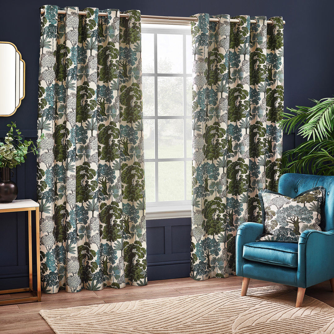 Wylder Room Darkening Curtain Green 168 x 229 cm