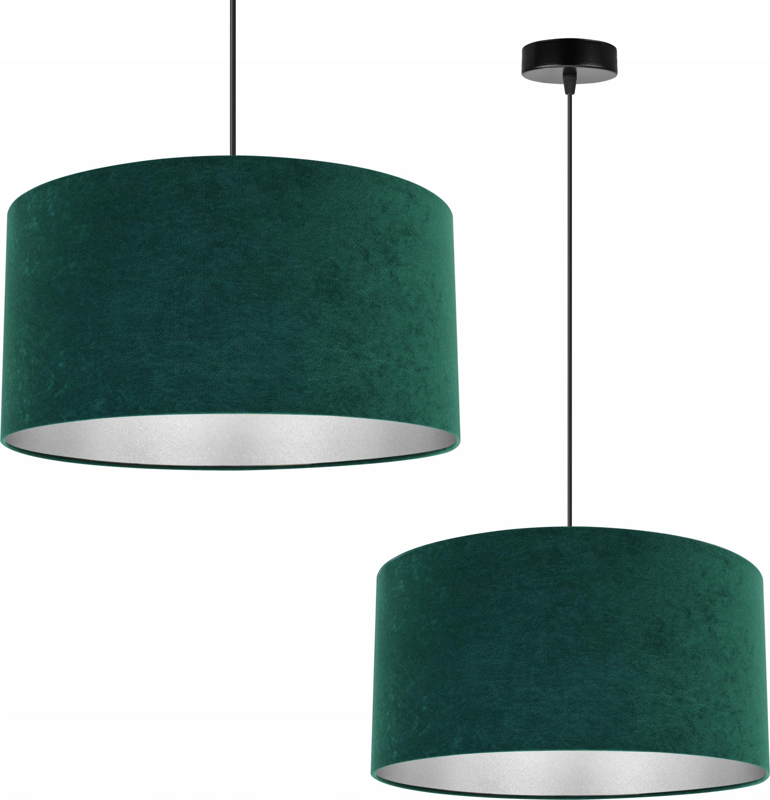 LightHome Hanglamp Chroom met Lampenkap