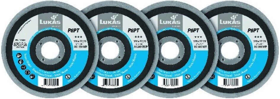 Polierteller P6PT D.125mm Bohrungs-D.22,23mm schräg LUKAS ; LUKAS-ERZETT (A6700024)