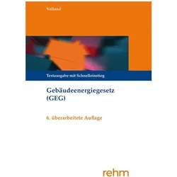 Gebäudeenergiegesetz (GEG), Fachbücher von Johannes Volland