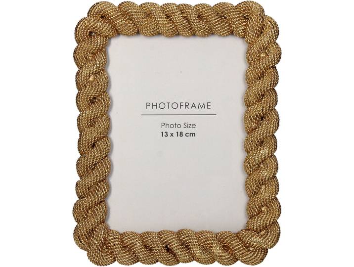 Bilderrahmen Johanna 21,4x17 gold - Material: Polyresin/Glas - 144