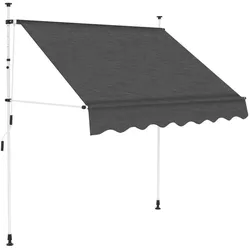 vidaXL, Markise, Gaxonas (weisser Rahmen) (1.20 m)