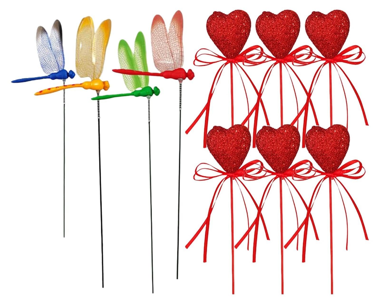 Hartvormige Bloem Sticks voor Tuin Decoratie