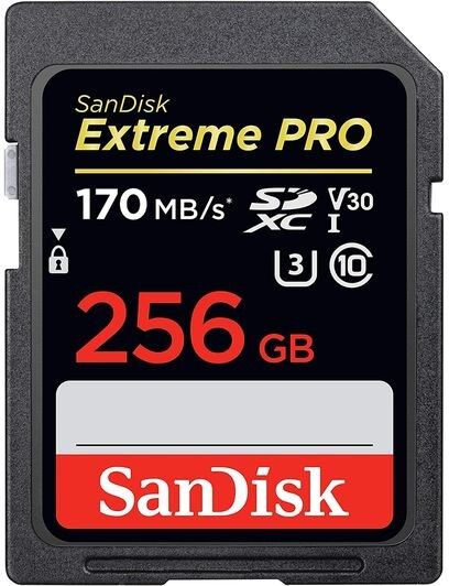 Sandisk Extreme PRO SDXC UHS-I U3 V30 Memory Card 256GB