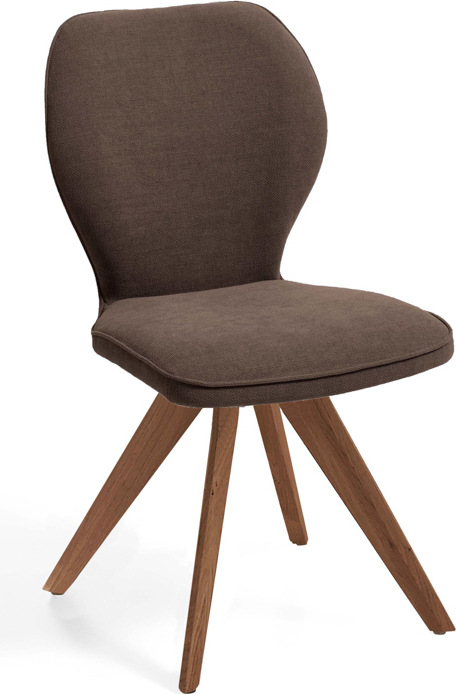 Niehoff Sitzmöbel Colorado Trend-Line Design-Stuhl Wild-Nussbaum/Webstoff - 180° drehbar