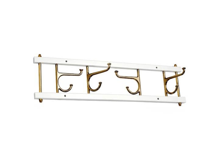 Essem Design Porte-manteaux Maxi 4 Blanc-Laiton