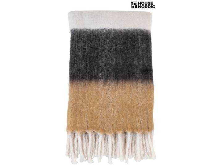 HOUSE NORDIC Decke SINTRA 130x170cm weiss bedruckt