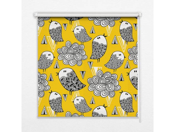 INNENROLLO - Fensterrollo - Rollo - 60x40 cm - Vögel