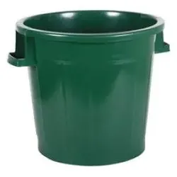 EDA Deckel für Abfalltonne 75 Liter, grün aus recyceltem Kunststoff, Abfalleimer, Grün