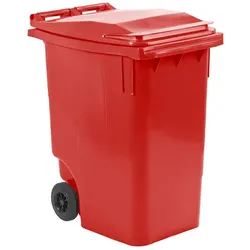 Mülltonne ESE Mini Container 360 L Rot mobiler Abfallbehälter