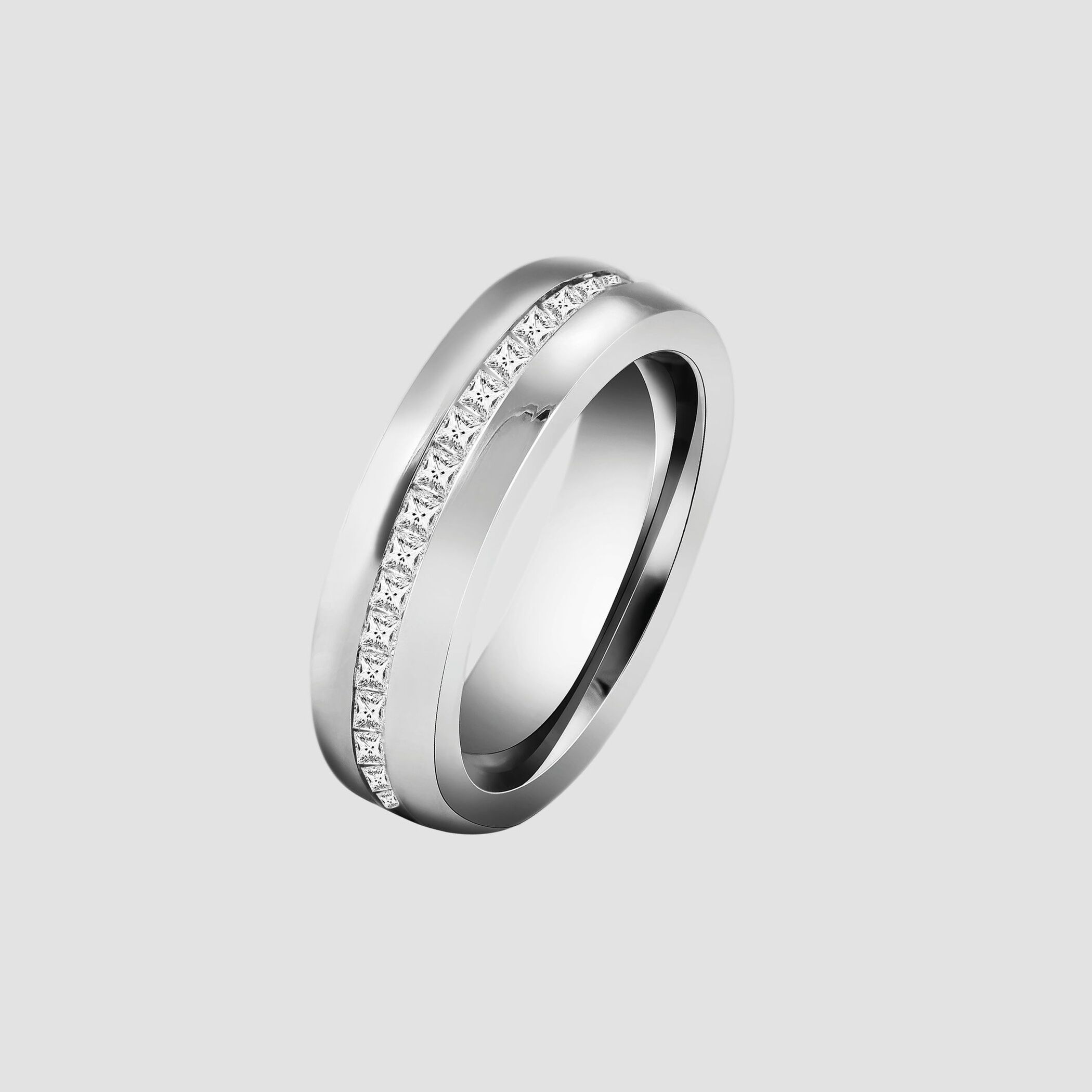 Partnerring AKZENT "Sensual Balance" Silber - Partnerring - Freundschaftsring -" Gr. 58, silber (silberfarbig), Fingerringe, Damen, 58, Edelstahl