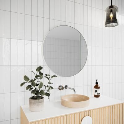 Glass Warehouse One Door Steel Frame Round Shape Medicine Cabinet